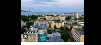 a view of a city with buildings in the background at Sol e Mar in Sunny Beach