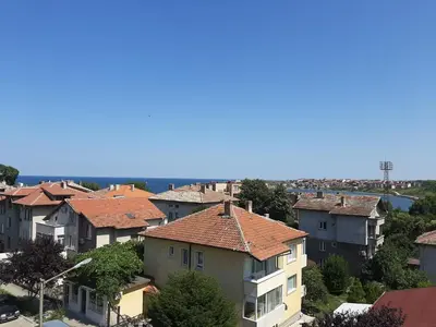 a view of a city with houses at Апартаменти Жени in Tsarevo
