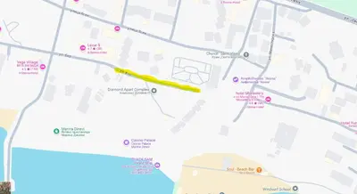 a map of the location of the synagogue at Apartment Marina Dinevi View in Sveti Vlas