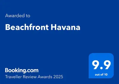 a blue screen with the text upgraded to benjamininant hawvana at Beachfront Havana in Sveti Vlas