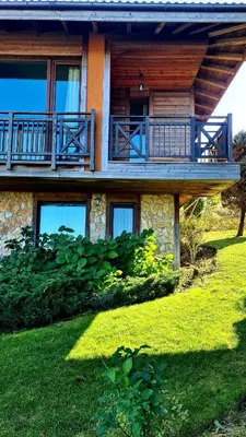a house with a balcony on the side of it at Созопол Sozopol- SOZOPOLIS - MORE SUN 2В in Sozopol