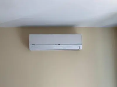 a dvr on the ceiling of a room at Apartment with terrace in Spa Complex in Burgas City