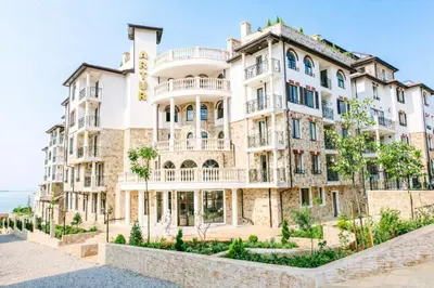 an apartment building in the city of jerusalem at Elegant Apartment Artur in Sveti Vlas
