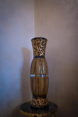 a vase sitting on top of a table at AR Luxury VIP Apartments Ravda in Ravda