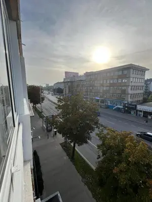 a view of a city street with a building at Varna Top Central Apartment-Tulip in Varna City