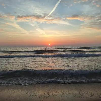 Small sea sunrise