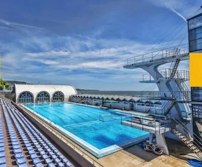 a large swimming pool on a cruise ship at Varna Moreto in Varna City