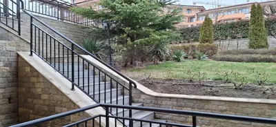 a set of stairs leading down to a park at Star Dreams P2 in Sveti Vlas