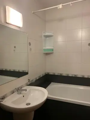 a bathroom with a sink and a bath tub at Garden of Eden- Apartments Sweet Dreams Rey&Mar Saint Vlas in Sveti Vlas