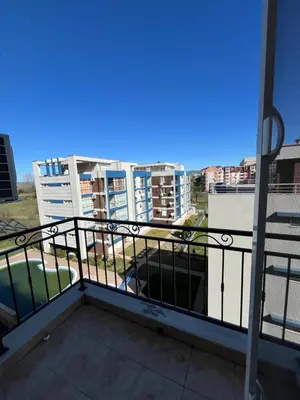 a balcony with a view of some buildings at Casa del Sol in Sunny Beach