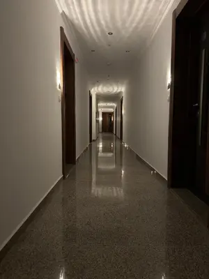 an empty hallway with white walls and a white ceiling at Apartment Summer Vibes in Sveti Vlas
