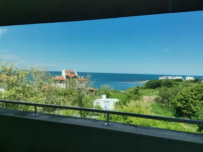 a view of the ocean from the balcony of a house at Appart complex - Egrek 4 in Lozenets