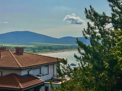 a house with a view of a river and mountains at Amara Holiday Santa Marina, Sozopol in Sozopol