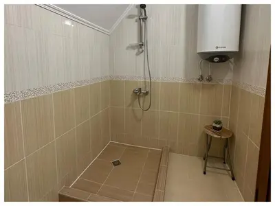 a shower in a bathroom with a shower at Top floor luxury apartment in Sunny Beach in Sunny Beach