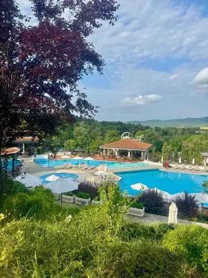 a view of a large swimming pool at Marena Studio - Santa Marina, Sozopol in Sozopol