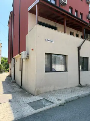 a building with a window on the side of it at Sarafovo Sea and Airport Stay in Burgas City