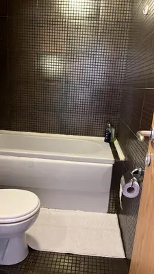 a bathroom with a toilet and a tub and a sink at 1BD Apartment in Royal Sun Complex, Sunny Beach by Flat Mаnager in Sunny Beach