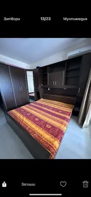 a small bed in the back of a boat at Апартаменти Нино 1 in Sozopol