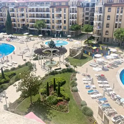 Spacious apartment with 2 bedrooms and 2 bathrooms complex ROYAL SUN Sunny beach