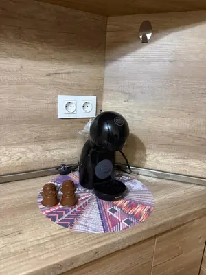 a helmet is sitting on top of a table at Студио-Джени in Burgas City
