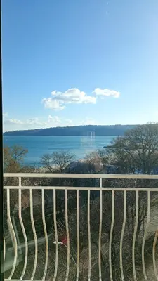 a view of the water from a fence at Varna in Varna City
