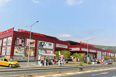 a rendering of a building on the side of a highway at OLYMP Apart-Complex in Sveti Vlas