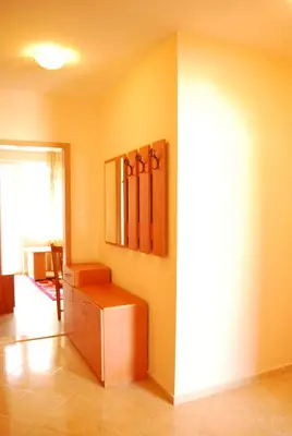 a room with a wall with scissors on it at CITY STAY in Varna in Varna City