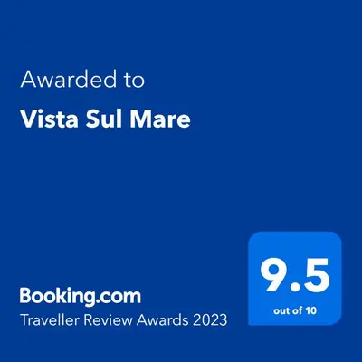 a blue screen with the text awarded to vista sun mate at Vista Sul Mare in Burgas City