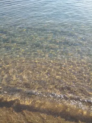 a large body of water with rocks in it at Hotel Paradise in Lozenets