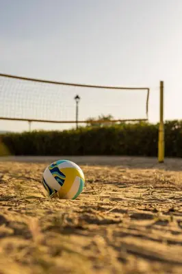 a soccer ball sitting on the ground next to a soccer ball at AluaSoul Sunny Beach - Adults Only - All Inclusive in Sunny Beach