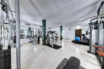 an image of a gym with tread machines at хотел Свети Николай Приморско in Primorsko