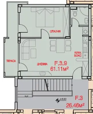 a drawing of a floor plan of a house at Apartamens for rent at the beach bulgaria in Sveti Vlas
