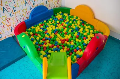 a large pile of balls in a ball pit at Hotel & SPA Diamant Residence - All Inclusive in Sunny Beach