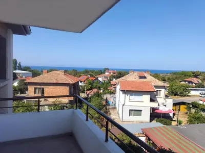 a view from the balcony of a house at Yanevi Apartments in Chernomorets