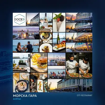 a collage of pictures of food and sights at Marina Burgas Hotel in Burgas City