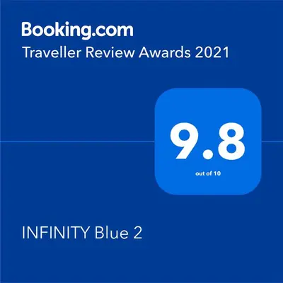 a screenshot of a phone with an infinity blue at INFINITY Blue 2 in Burgas City