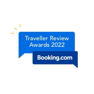 a blue speech bubble with the travel review awards text at RELAX Apartment in Varna South Bay Residence in Varna City