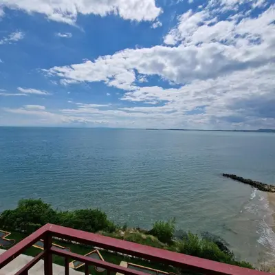 a view of a large body of water at PANORAMA MARINA FORT BEACH & GRAND RESORT - Premium Apartments Sea Viev in Sveti Vlas
