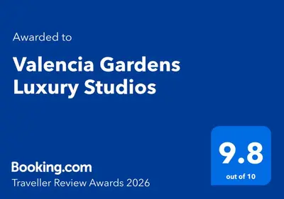 a screenshot of thevaleria gardens luxury studios website at Valencia Gardens Luxury Studios in Nesebar