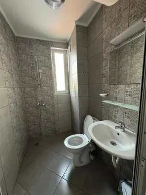 a bathroom with a toilet and a sink at Апартаменти за гости 