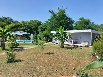 a house with a swimming pool in a yard at SRB Sadovo-Resort-Bulgaria in Sadovo
