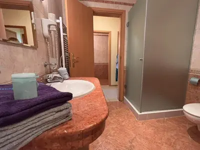 a bathroom with a sink and a toilet at 