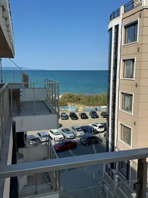 a view of the ocean from a balcony of a building at Bryan