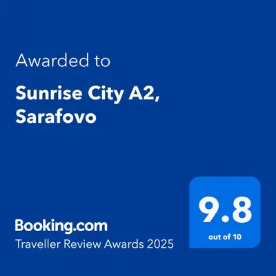 a screenshot of a cell phone with the text awarded to sunrise city at Sunrise City A2, Sarafovo in Burgas City