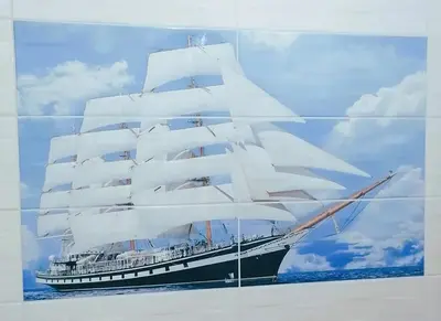 a picture of a tall ship in the ocean at Оазис 2 във Варна in Varna City
