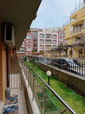 a view from the balcony of a building at Studio Sveti Vlas 