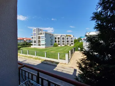 a view of a building from a balcony at Diamond Beach Sarafovo by KP in Burgas City